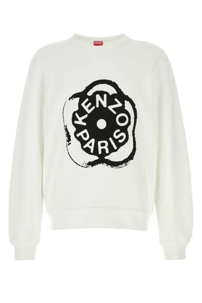 Kenzo Cotton Sweatshirt For Men In White