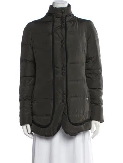 Pre-owned Kenzo Down Coat In Green