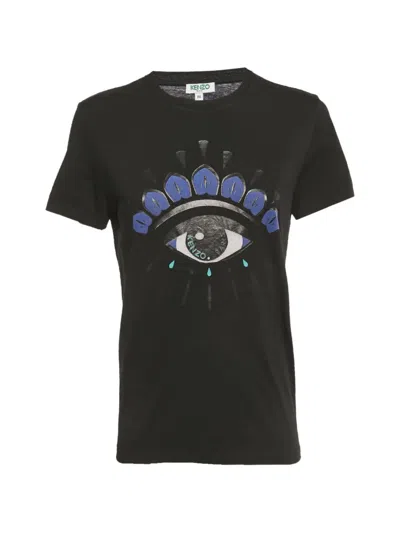 Pre-owned Kenzo Eye-print T-shirt In Black