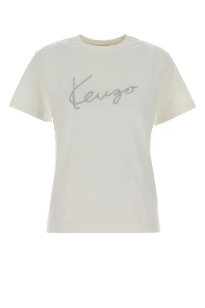 Kenzo Signature Classic T-shirt In Neutral