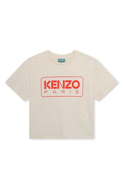 Kenzo Kids' Logo Nep T-shirt In Wicker