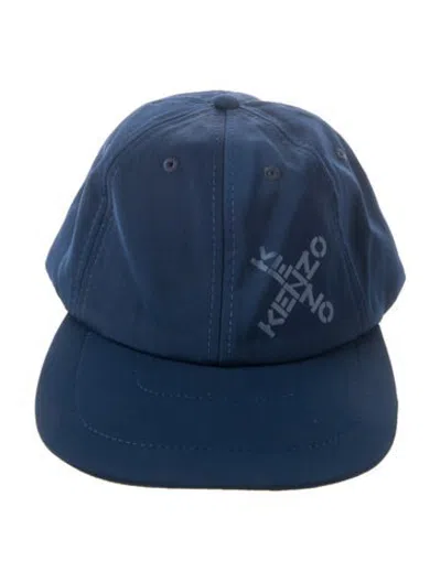 Pre-owned Kenzo Logo Baseball Cap In Blue