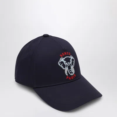 Kenzo Kids' Navy Blue Baseball Cap With Logo