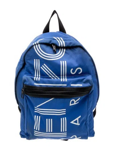 Pre-owned Kenzo Nylon Backpack In Blue