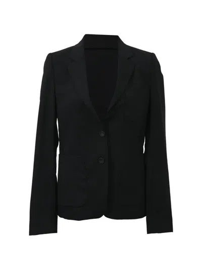 Pre-owned Kenzo Single-breasted Pocket Blazer In Black