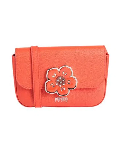 Kenzo Woman Cross-body Bag Orange Size - Leather