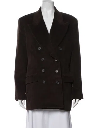 Pre-owned Khaite Blazer In Brown