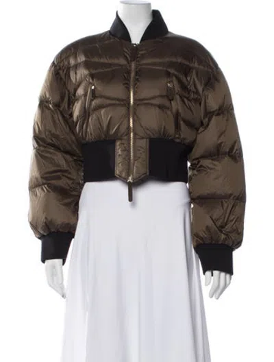 Pre-owned Khaite Bomber Jacket In Green
