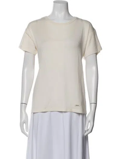 Pre-owned Khaite Cashmere Crew Neck T-shirt In White