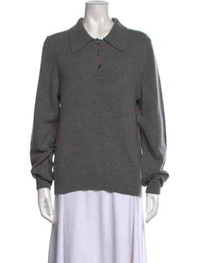 Pre-owned Khaite Cashmere Sweater In Grey