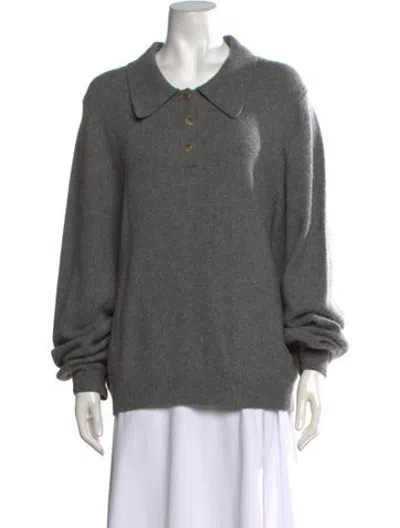 Pre-owned Khaite Cashmere Sweater In Grey