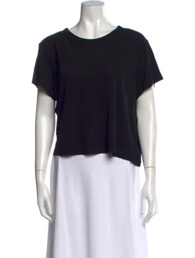Pre-owned Khaite Crew Neck Short Sleeve T-shirt In Black