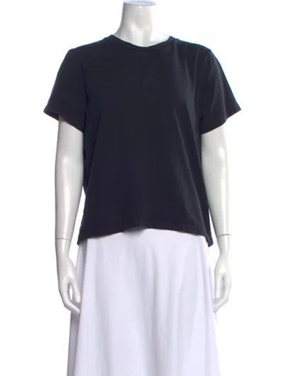 Pre-owned Khaite Crew Neck Short Sleeve T-shirt In Blue