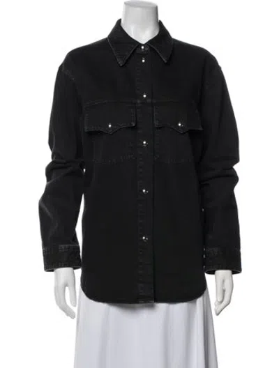 Pre-owned Khaite Denim Jacket In Black