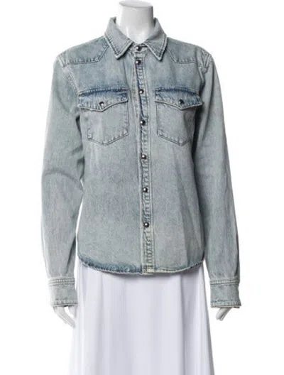 Pre-owned Khaite Denim Jacket In Blue