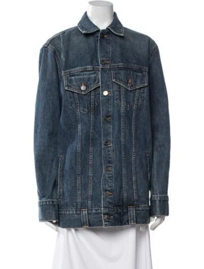 Pre-owned Khaite Denim Jacket In Blue