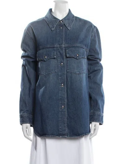 Pre-owned Khaite Denim Jacket In Blue