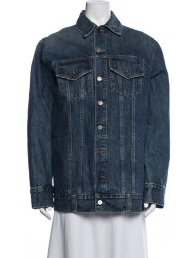 Pre-owned Khaite Denim Jacket In Blue