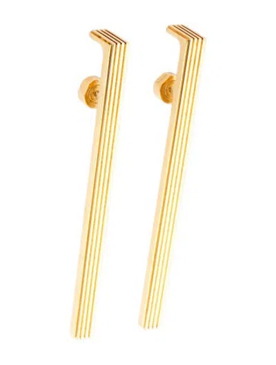 Pre-owned Khaite Empire Drop Earrings In Multicolor