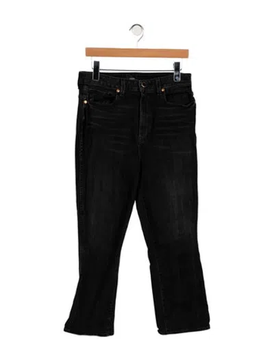 Pre-owned Khaite High-rise Flared Jeans In Black
