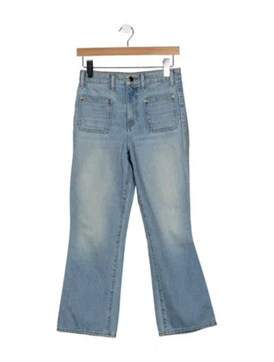 Pre-owned Khaite High-rise Flared Jeans In Blue