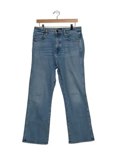 Pre-owned Khaite High-rise Flared Jeans In Blue