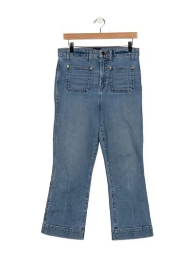 Pre-owned Khaite High-rise Flared Jeans In Blue