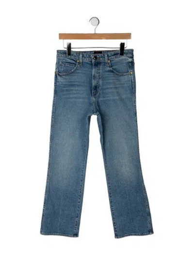 Pre-owned Khaite High-rise Flared Jeans In Blue