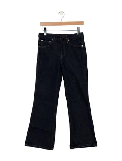 Pre-owned Khaite High-rise Flared Jeans In Blue