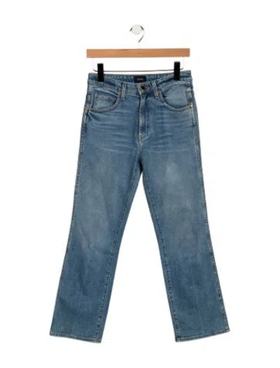 Pre-owned Khaite High-rise Flared Jeans In Blue