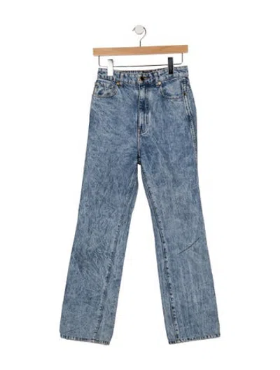 Pre-owned Khaite High-rise Flared Jeans In Blue