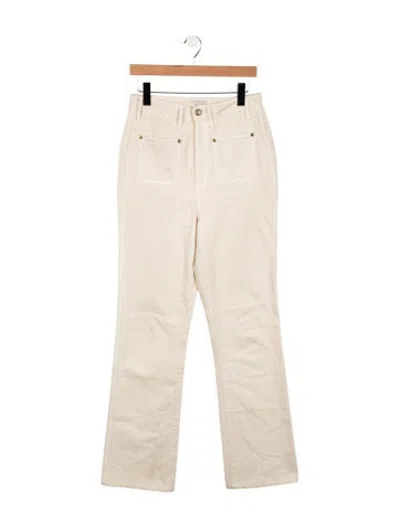 Pre-owned Khaite High-rise Flared Jeans In Neutrals