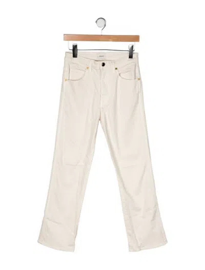 Pre-owned Khaite High-rise Flared Jeans In Neutrals