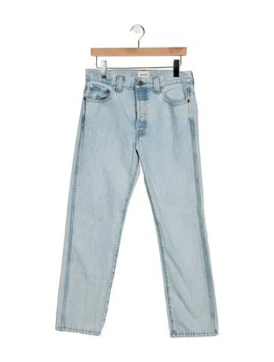 Pre-owned Khaite High-rise Straight Leg Jeans In Blue