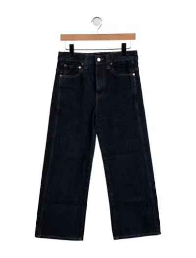 Pre-owned Khaite High-rise Wide Leg Jeans In Blue