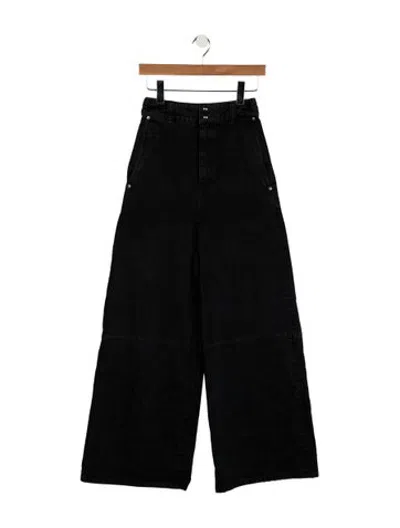 Pre-owned Khaite High-rise Wide Leg Jeans W/ Tags In Black