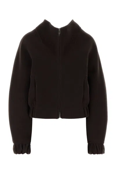 Khaite Ixin Wool Jacket In Brown