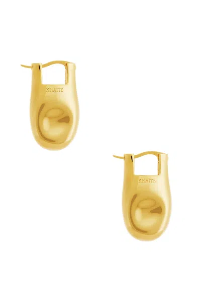 Khaite Keefe Resin Earrings In Gold