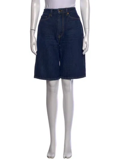 Pre-owned Khaite Knee-length Shorts In Blue