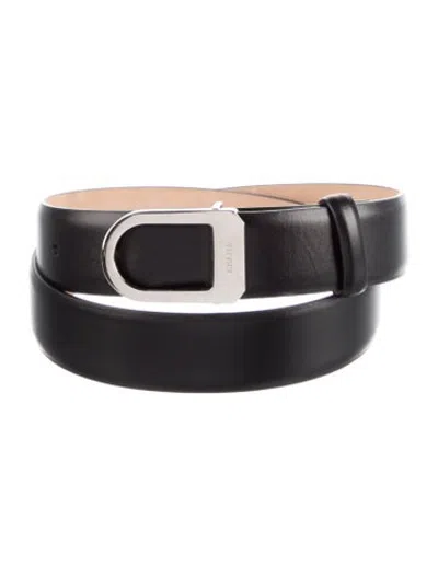 Pre-owned Khaite Leather Waist Belt In Black