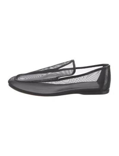 Pre-owned Khaite Mesh Loafers In Black
