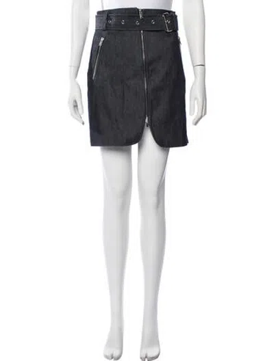 Pre-owned Khaite Mini Skirt In Blue