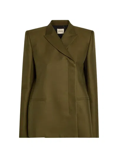 Khaite Silvannah Blazer In Green