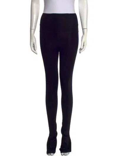 Pre-owned Khaite Straight Leg Pants In Black