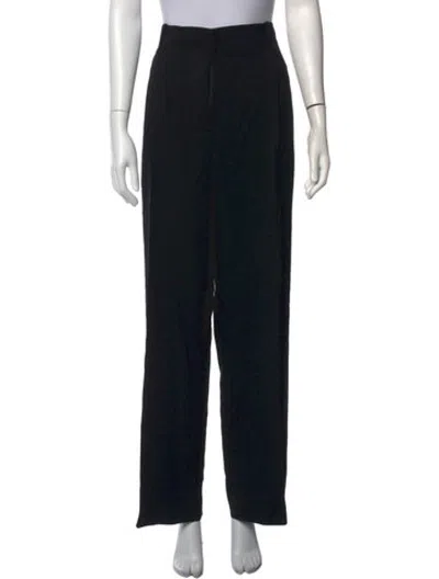 Pre-owned Khaite Straight Leg Pants In Black