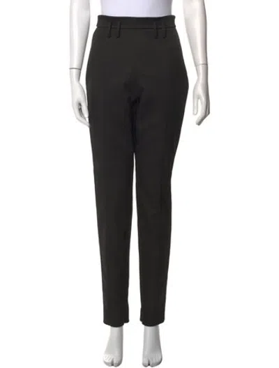 Pre-owned Khaite Straight Leg Pants In Black