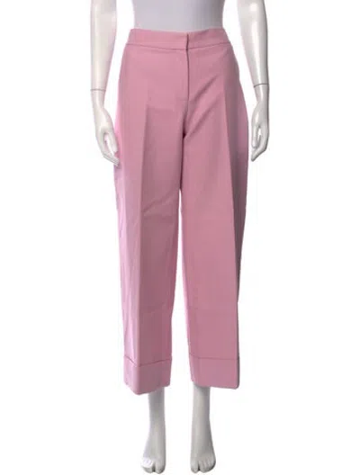 Pre-owned Khaite Straight Leg Pants In Pink