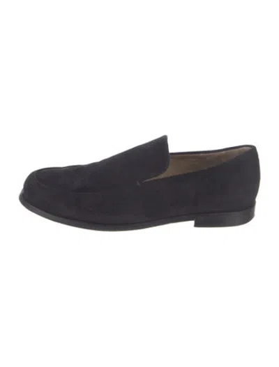 Pre-owned Khaite Suede Loafers In Blue