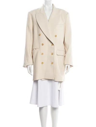 Pre-owned Khaite Virgin Wool Blazer In Neutrals