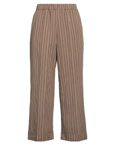 Kiltie Woman Pants Camel Size 6 Viscose, Polyamide In Beige